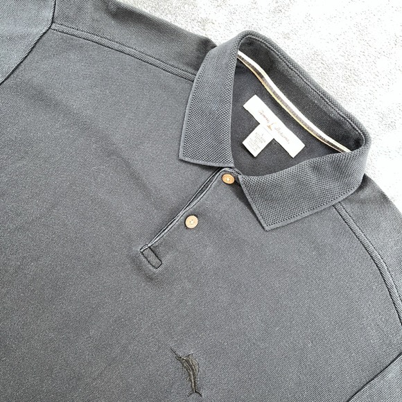 Tommy Bahama Other - Tommy Bahama Pima Cotton/Poly Blend Men's Large Black Golf Polo